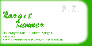 margit kummer business card